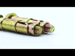 Acier au carbone couleur zinc plaqué manche d'expansion boulon d'ancrage avec trou C / W Hex Noix & Wahser