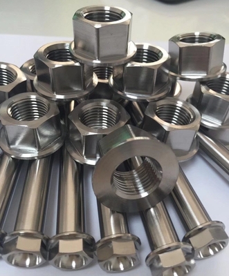 acheter Les écrous de boulon mécaniques titaniques d'attaches de l'alliage TC4 visse la résistance thermique de corrosion online manufacture