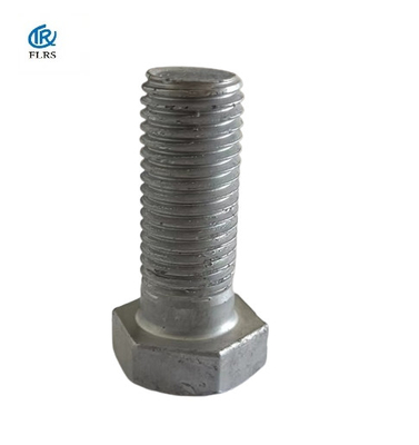 acheter Fil de haute résistance galvanisé de boulon d'acier au carbone de boulon de tête de sortilège d'immersion chaude plein online manufacture