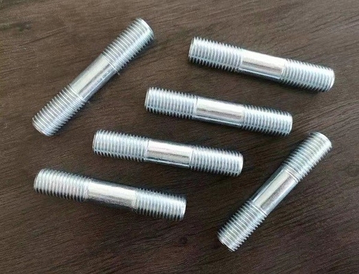 acheter Zinguez plaquer le double électro fini en acier de boulon a galvanisé maintenir le type goujons filetés online manufacture