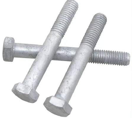acheter Fil partiel galvanisé de boulon de machine de tête de sortilège d'immersion chaude pour la barrière Power Tower de route online manufacture