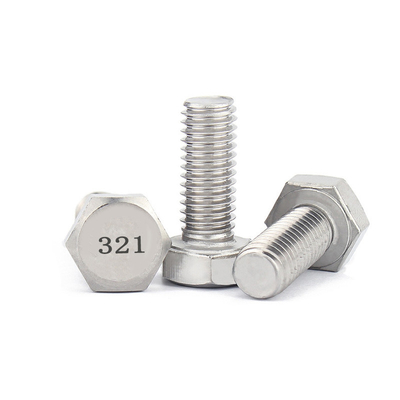 acheter UNC fil complet fil hexagonale boulon DIN933 en acier inoxydable austénitique 321 0Cr18Ni10Ti online manufacture