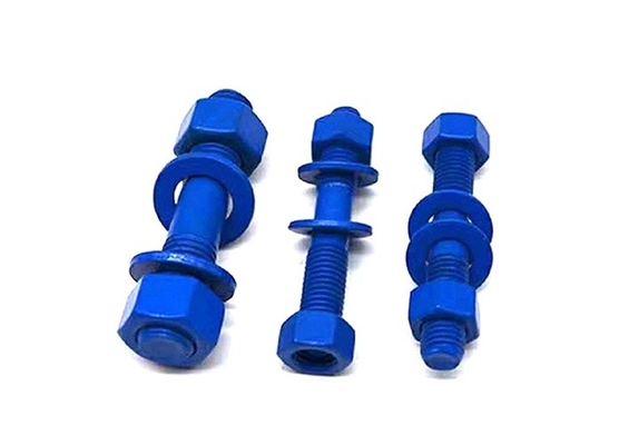 acheter Pour les appareils de traitement des eaux usées2.1/ASME B18.2.2 Boulons à écorce revêtus de fluocarbon avec 2 écrous hexagénaires lourds et une machine à laver ronde simple2.1/ online manufacture