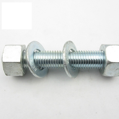 acheter Taille M2-M72 Tête de tige métrique entièrement filetée avec 2 écrous hexagénaires lourds et 2 laveuses plaquées de zinc online manufacture