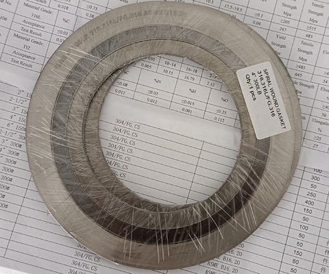 acheter Acier inoxydable 316 joints en spirale à l'anneau extérieur et à l'anneau intérieur pour ASME B16.5 Flange 3.2 mm/4.5 mm online manufacture