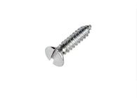 Fully Threaded Self Tapping Metal Screws With Flat Slotted Countersunk Head