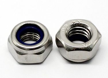 acheter Type actuel de couple de contre-écrou standard d'hexagone DIN 985 avec l'insertion en nylon online manufacture