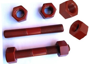 acheter L'extrémité résistante à hautes températures de double de PTFE a fileté des boulons de goujon avec des écrous online manufacture