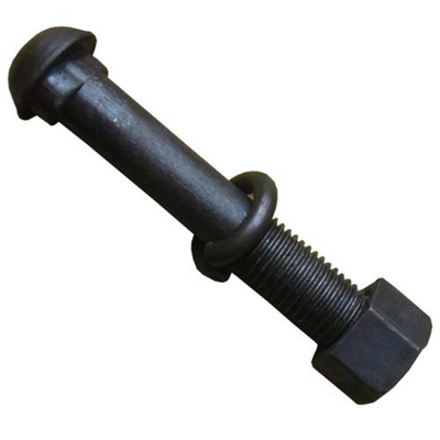 Boulon principal rond boulons de voie elliptiques de cou DIN 5903 - 1 de poissons de rail ASME B18.10