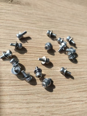 Vis SEMS de petite taille / vis combinée composée d' une vis à tête Allen Cap, d' un lave-linge plat et d' un lave-linge à ressort