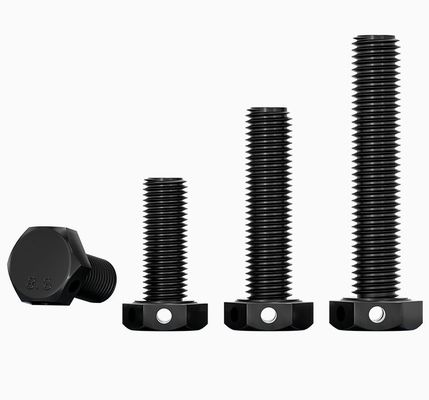 Acier au carbone de qualité 8.8,10.9 GB32.1 Boulons à tête hexagonale avec trous à la tête