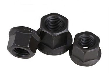 Électrodéposition noire M6 - écrous de bride du sortilège M48, norme de l'écrou DIN 6331 de collier de sortilège