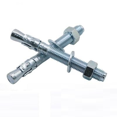 Boulon d'anchrage galvanisé d'expansion de douille d'acier au carbone de la taille M6-M24 pour le béton